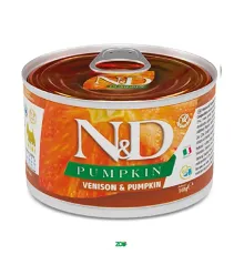 N&D Pumpkin Dog Wet Venison&Pumpkin konservuotas pašaras suaugusiems šunims, elniena; 140g, 285g