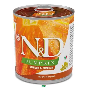 N&D Pumpkin Dog Wet Venison&Pumpkin konservuotas pašaras suaugusiems šunims, elniena; 140g, 285g