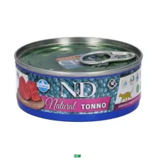 N&D Natural Cat Wet Tuna konservuotas pašaro papildas katėms, tunas; 70g, 140g