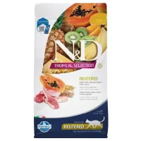 N&D Tropical Selection Cat Dry Lamb Spelt sausas pašaras suaugusioms katėms, ėriena, vaisiai; 300g, 1.5kg, 10kg