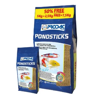 Prodac Pond Sticks maistas tvenkinių žuvims; 8.3l, 42l Prodac Pond Sticks maistas tvenkinių žuvims; 8.3l, 42l