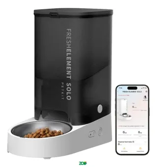 Petkit Fresh Element Solo Grey išmanioji automatinė šėrykla šunims ir katėms; WiFi, pilka