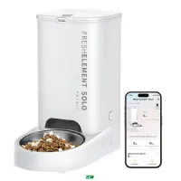 Petkit Fresh Element Solo White išmanioji automatinė šėrykla šunims ir katėms; WiFi, balta