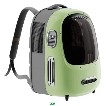 Petkit Breezy Dome 2 Green kuprinė šunims ir katėms transportuoti; 33x30x45cm