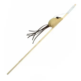 Pet Nova Cat Rod Mouse lazdelė su pelytė žaislas katėms; 40cm