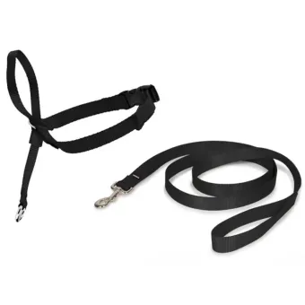 Petsafe Easy Walk Deluxe Harness petnešos lengvam pasivaikščiojimui, juodos; S