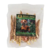 Real Dog Snack vištienos file ant odos pagaliukų, skanėstas šunims; 500g