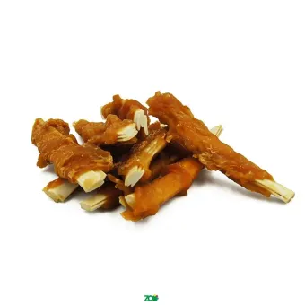 Real Dog Snack menkės juostelės apvyniotos vištiena, skanėstas šunims; 500g