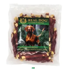 Real Dog Snack menkės juostelės apvyniotos antiena, skanėstas šunims; 500g
