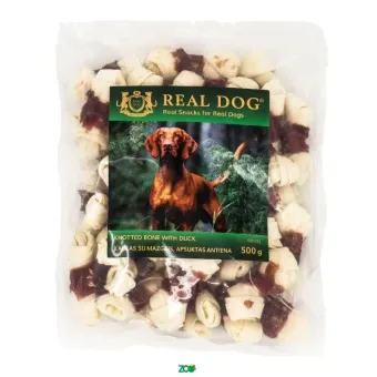 Real Dog Snack kaulas su mazgais, apsuktas antiena, skanėstas šunims; 500g