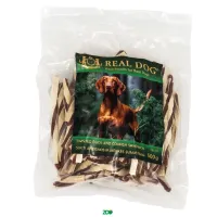 Real Dog Snack antienos ir menkės suktinukai, skanėstas šunims; 500g