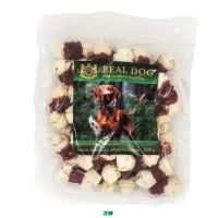 Real Dog Snack kaulas su mazgais, apsuktas ėriena, skanėstas šunims; 500g