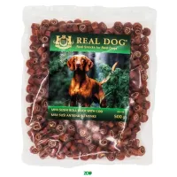Real Dog Snack mini suši antiena su menke, skanėstas šunims; 500g