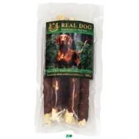 Real Dog Snack odos ritinys, apsuktas ėriena, skanėstas šunims; 500g