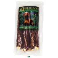 Real Dog Snack odos ritinys, apsuktas antiena, skanėstas šunims; 500g