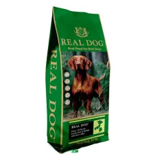 Real Dog SP Puppy All Breeds Lamb, Pork, Buffalo&Rice sausas pašaras šuniukams visų veislių, ėriena, kiauliena, buivoliena; 12kg