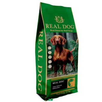 Real Dog SP Adult All Breeds Buffalo&Rice sausas pašaras suaugusiems šunims visų veislių, buivoliena; 12kg