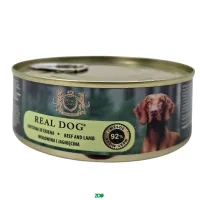 Real Dog SP Wet Adult Beef&Lamb konservuotas pašaras suaugusiems šunims, jautiena, ėriena; 240g, 800g