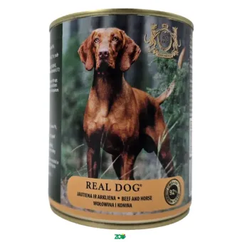 Real Dog SP Wet Adult Beef&Horse konservuotas pašaras suaugusiems šunims, jautiena, arkliena; 240g, 800g