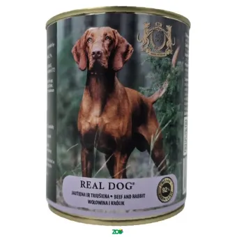Real Dog SP Wet Adult Beef&Rabbit konservuotas pašaras suaugusiems šunims, jautiena, triušiena; 240g, 800g