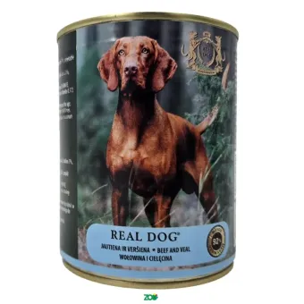 Real Dog SP Wet Adult Beef&Veal konservuotas pašaras suaugusiems šunims, jautiena, veršiena; 240g, 800g