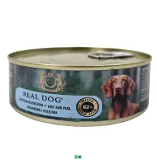 Real Dog SP Wet Adult Beef&Veal konservuotas pašaras suaugusiems šunims, jautiena, veršiena; 240g, 800g