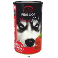 Fine Dog 100% Beef konservuotas pašaras suaugusiems šunims, jautiena; 1200g