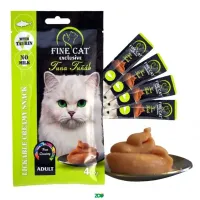 Fine Cat Exclusive Cremy Tuna skanėstai katėms, tunas; 4x15g