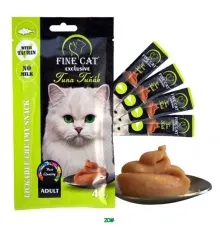 Fine Cat Exclusive Cremy Tuna skanėstai katėms, tunas; 4x15g