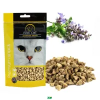 Fine Cat Crunchy Poultry skanėstai pagalvėlės su katžolė katėms, paukštiena; 80g