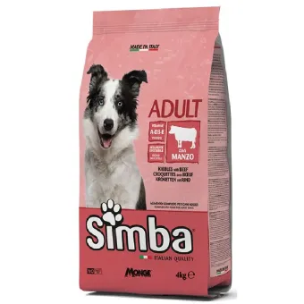 Simba Dog Croquettes Beef sausas pašaras suaugusiems šunims, jautiena; 4kg