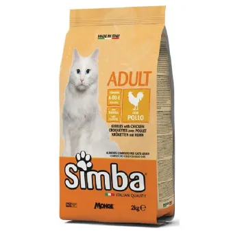 Simba Cat Croquettes Chicken sausas pašaras suaugusioms katėms, vištiena; 2kg