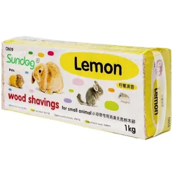 Sundog Wood Lemon pjuvenos graužikams, citrinų kvapo; 500g, 1kg