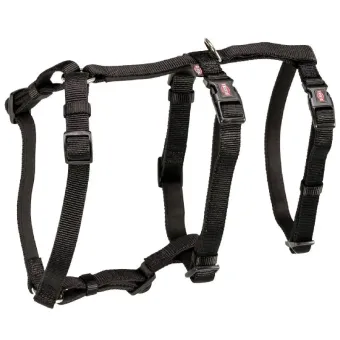 Trixie Panic Harness Stay petnešos su apsauga nuo pabėgimo šunims, juodos; XS-S, S-M, M-L, L-XL