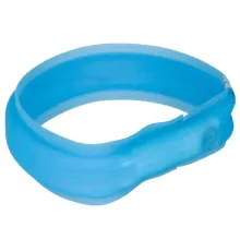 Trixie Flash USB Blue šviečiantis antkaklis šunims, mėlynas; M-L, L-XL