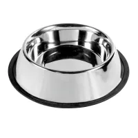Trixie Stainless Steel Bowl dubenėlis 30cm su guma; 1750ml