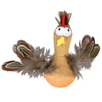 Trixie Bobo Chicken žaislas su katžole, garsinis katėms; 10cm