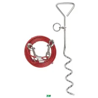 Vadigran Tie Out Set tvirtinimo sraigtas su lynu; 4.5m