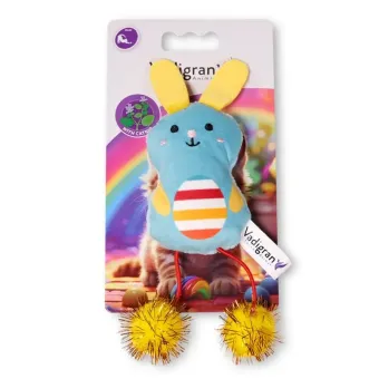 Vadigran Bowi Rabbit pliušinis triušis su katžole žaislas katėms minkštas; 18cm