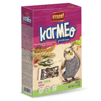 Vitapol Karmeo Premium Nimfa visavertis lesalas papūgoms nimfoms; 500g, 1kg, 20kg