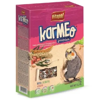 Vitapol Karmeo Premium Nimfa visavertis lesalas papūgoms nimfoms; 500g, 1kg, 20kg