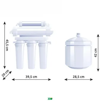 WaterLovers RO5 Pro RO osmosinis filtras su siurbliu; 100GPD
