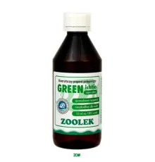 Zoolek Green ichtio priemonė nuo baltųjų dėmių ligą sukeliančio patogeno; 30ml, 250ml, 1000ml