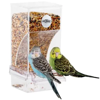 Zoo Cage Feeder lesykla paukščiams, skaidri; 19x8.5cm