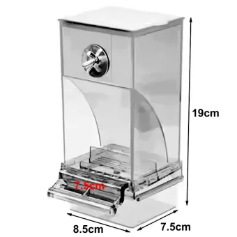 Zoo Cage Feeder lesykla paukščiams, skaidri; 19x8.5cm