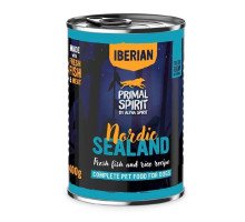 Alpha Spirit Nordic Sealand konservuotas pašaras suaugusiems šunims, kiaulena, žuvis; 400g