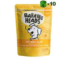 Barking Heads Fat Dog Slim konservuotas pašaras lieknėjantiems šunims, vištiena; 10x300g