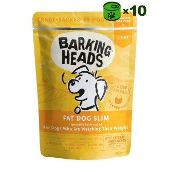 Barking Heads Fat Dog Slim konservuotas pašaras lieknėjantiems šunims, vištiena; 10x300g Barking Heads Fat Dog Slim konservuotas pašaras lieknėjantiems šunims, vištiena; 10x300g