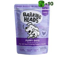 Barking Heads Puppy Days konservuotas pašaras jauniems šuniukams, vištiena; 10x300g