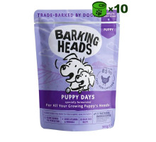 Barking Heads Puppy Days konservuotas pašaras jauniems šuniukams, vištiena; 10x300g